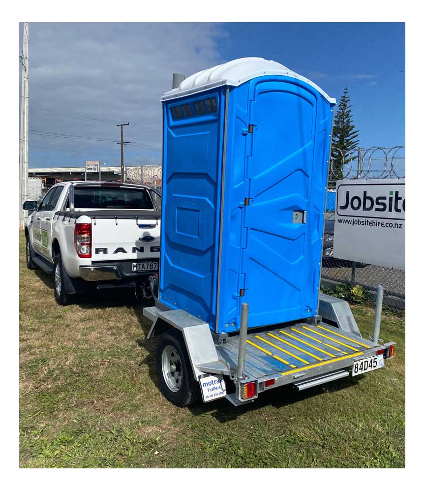 Trailer portaloo for hire